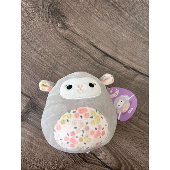 Squishmallows 5.5 “ Elea the Lamb Floral Print Animal Plush Doll Super Soft - Picture 1 of 5